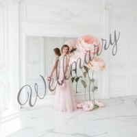 Аренда ростовых цветов из бумаги "Пионы светло-розовые"